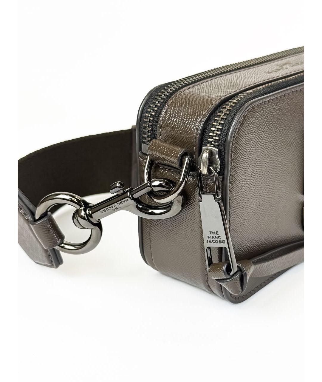 MARC JACOBS Серая кожаная сумка через плечо, фото 4
