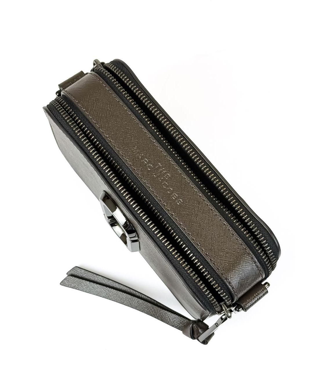 MARC JACOBS Серая кожаная сумка через плечо, фото 5