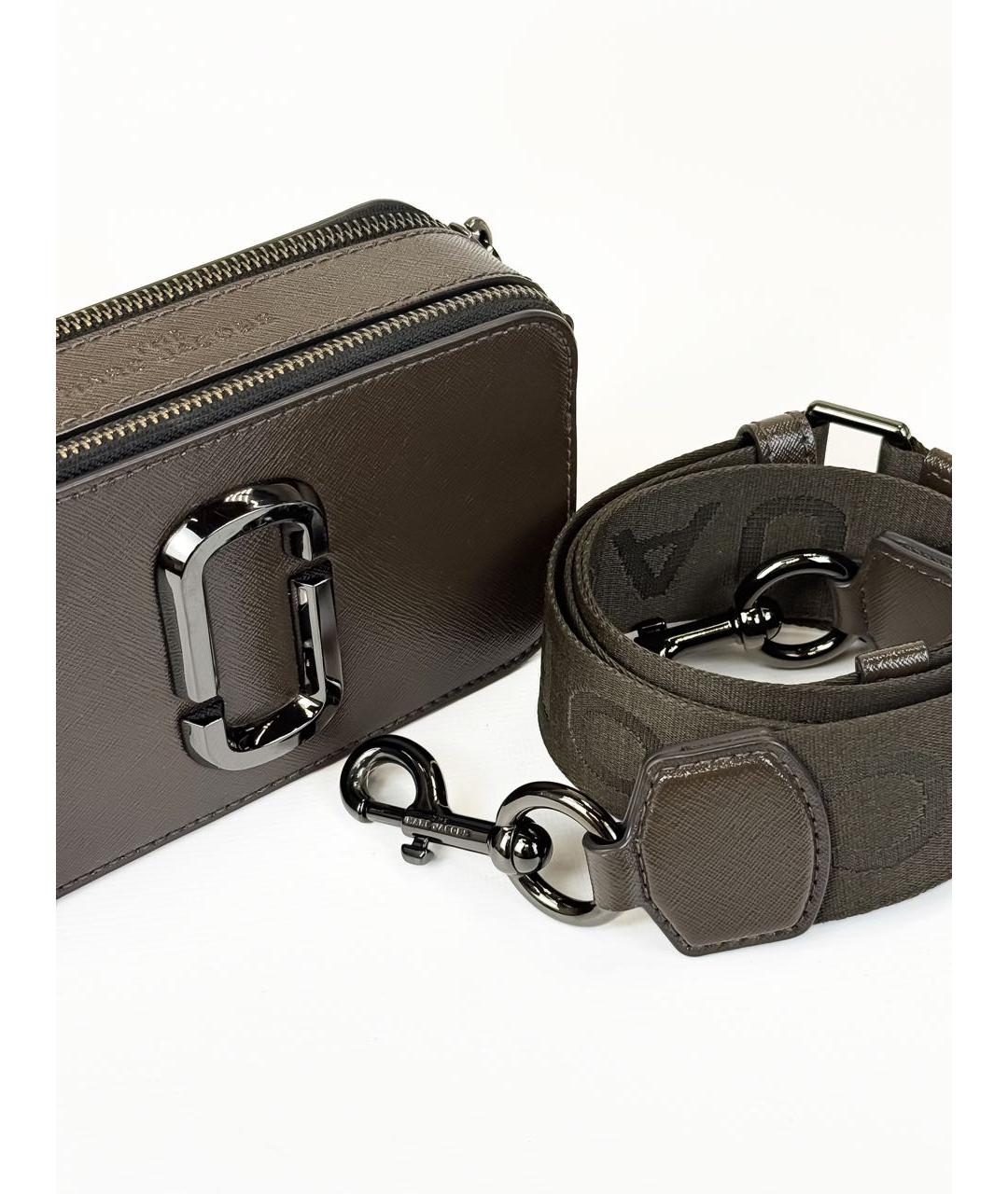 MARC JACOBS Серая кожаная сумка через плечо, фото 7