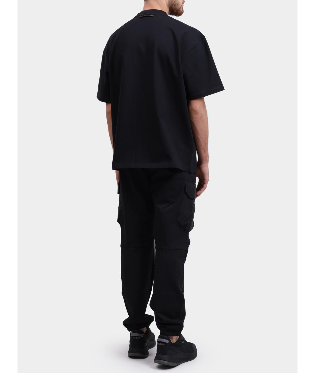 PARAJUMPERS Черная хлопковая футболка, фото 3