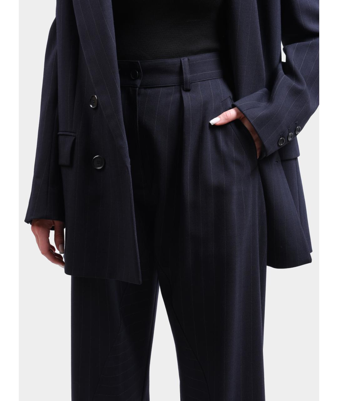 PINKO Синие прямые брюки, фото 4