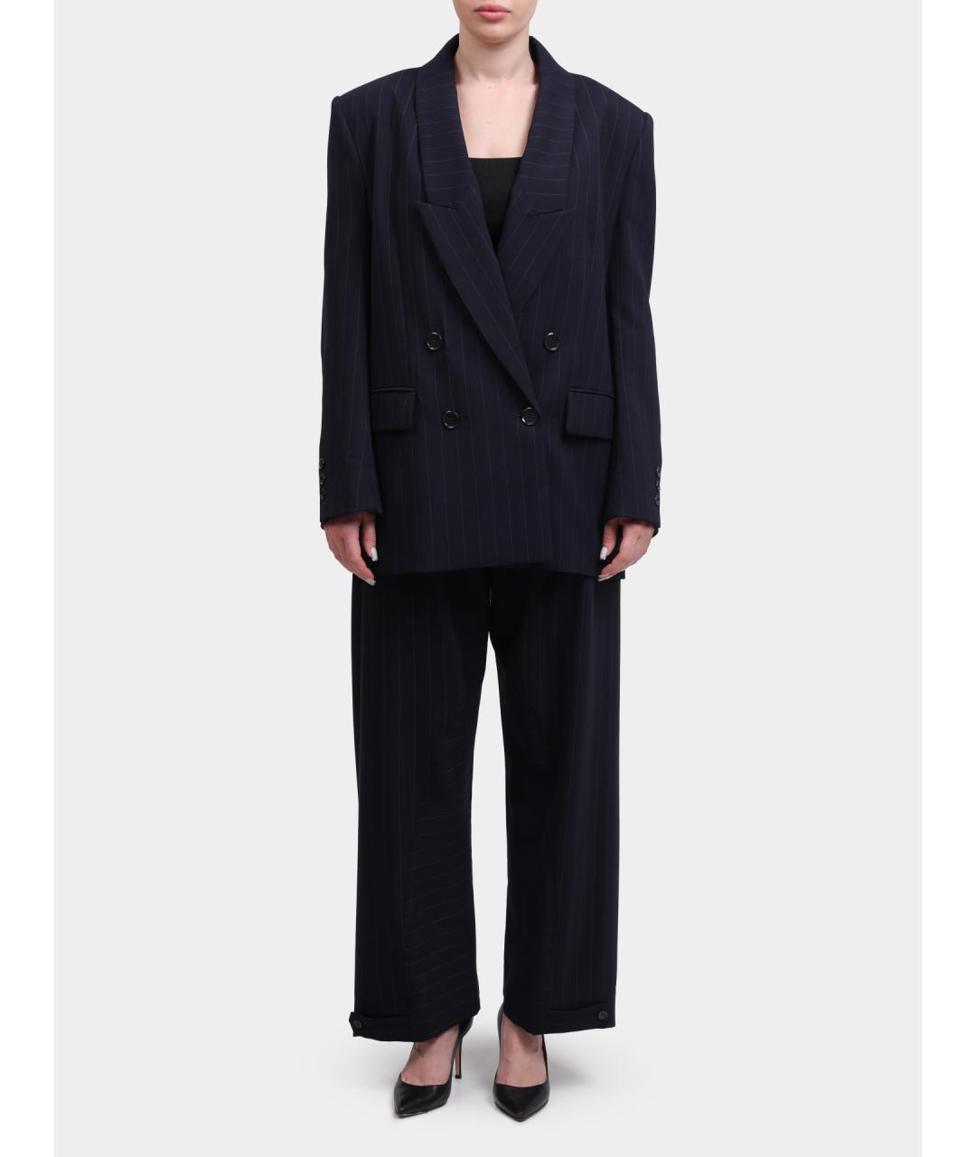 PINKO Синие прямые брюки, фото 2