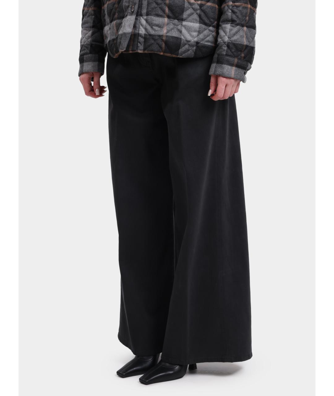 PESERICO Черные хлопковые прямые джинсы, фото 3