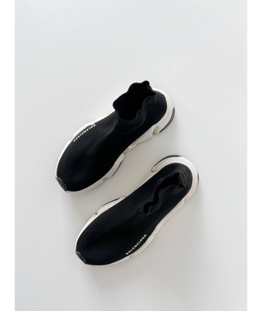 BALENCIAGA Черные текстильные кроссовки, фото 6