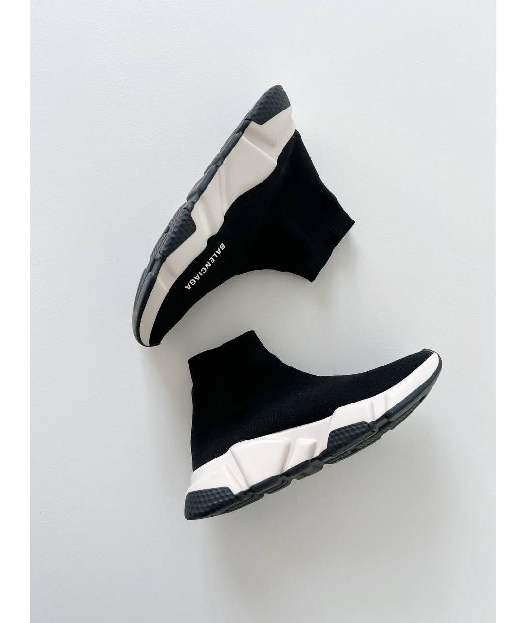 BALENCIAGA Черные текстильные кроссовки, фото 3