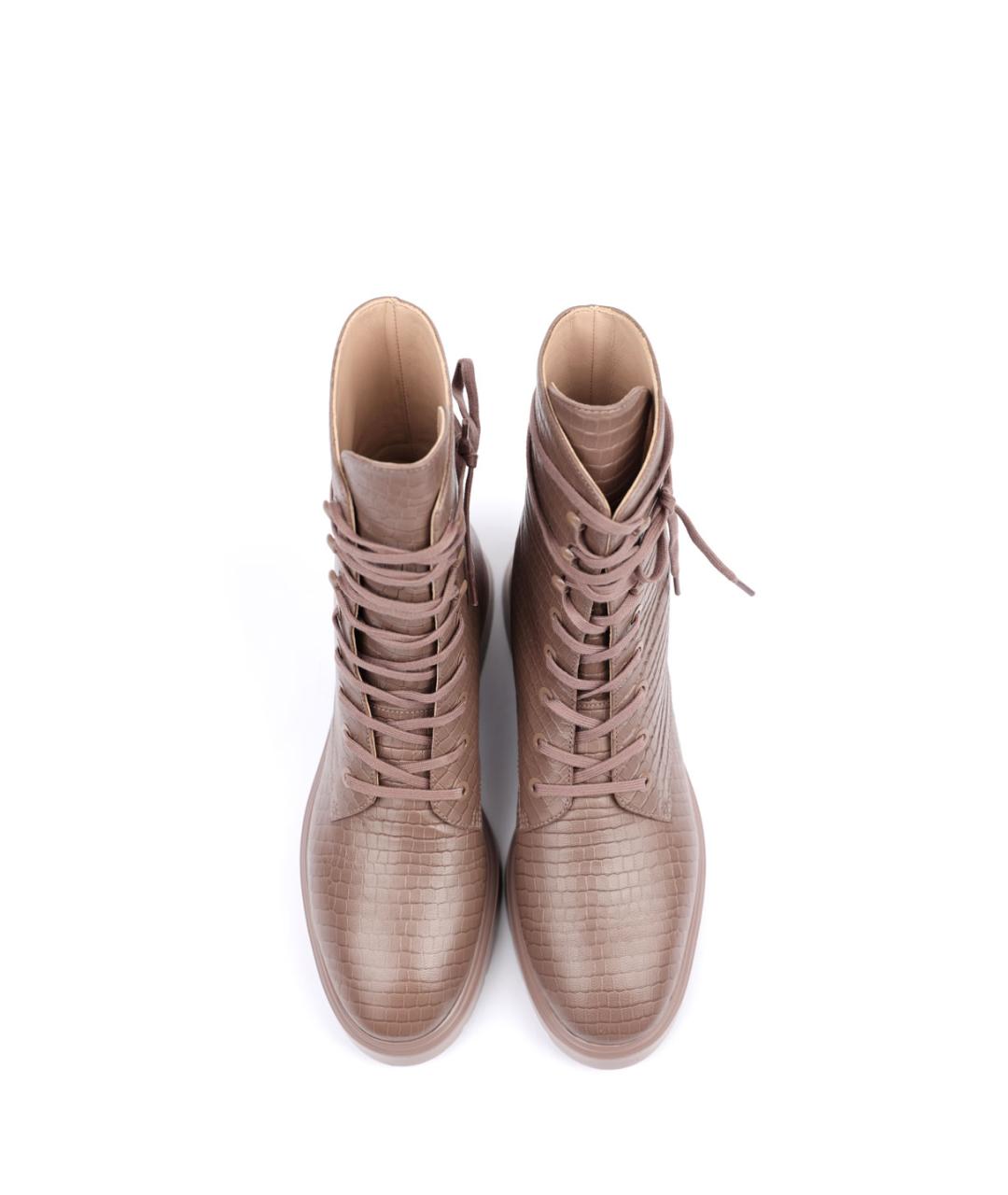 STUART WEITZMAN Розовые кожаные ботинки, фото 4