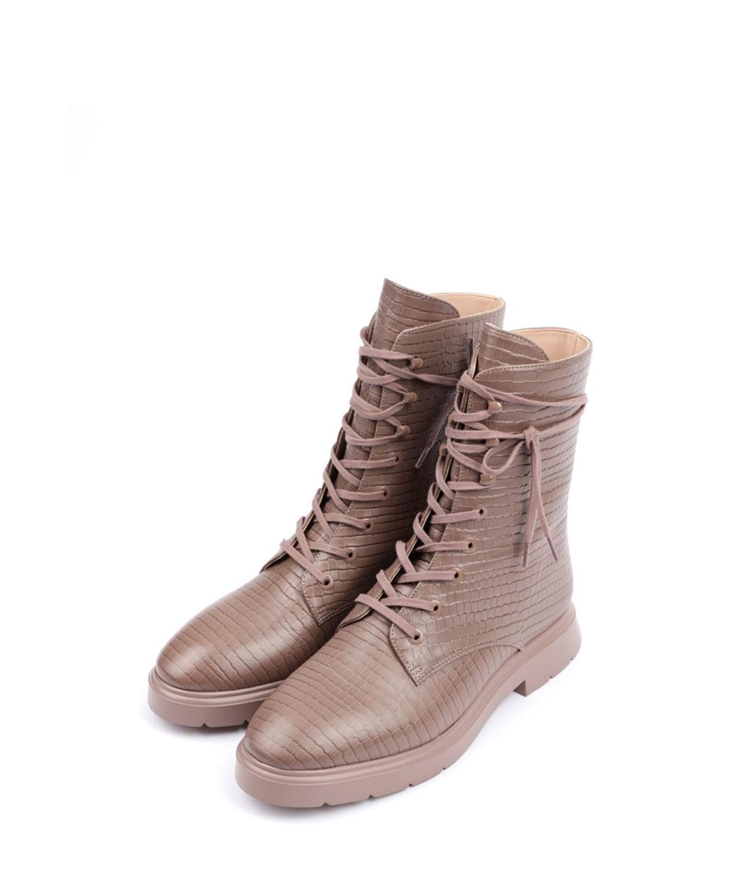 STUART WEITZMAN Розовые кожаные ботинки, фото 2