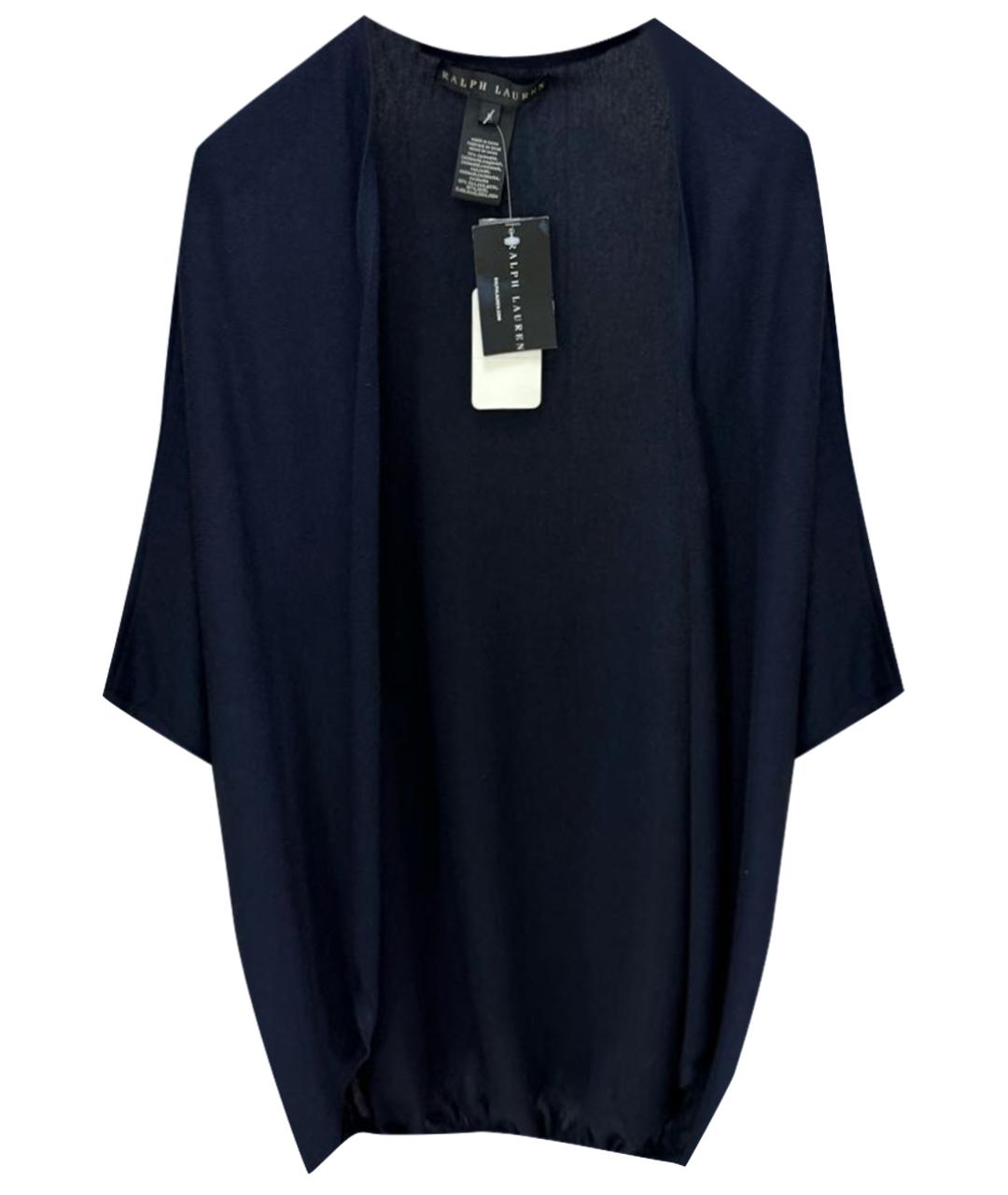 RALPH LAUREN Темно-синий кашемировый кардиган, фото 1