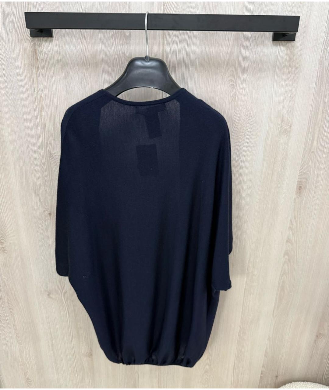 RALPH LAUREN Темно-синий кашемировый кардиган, фото 3