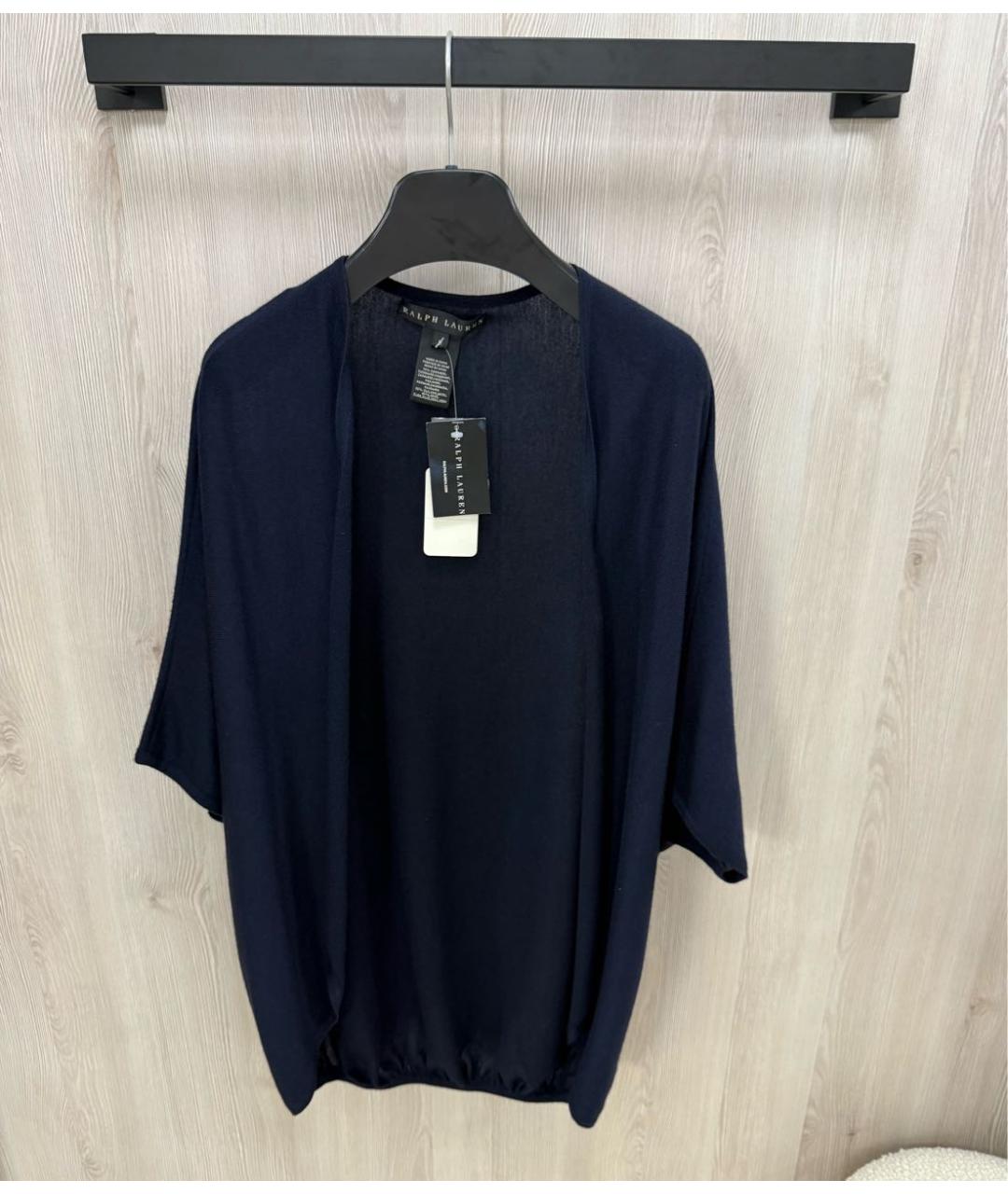 RALPH LAUREN Темно-синий кашемировый кардиган, фото 4