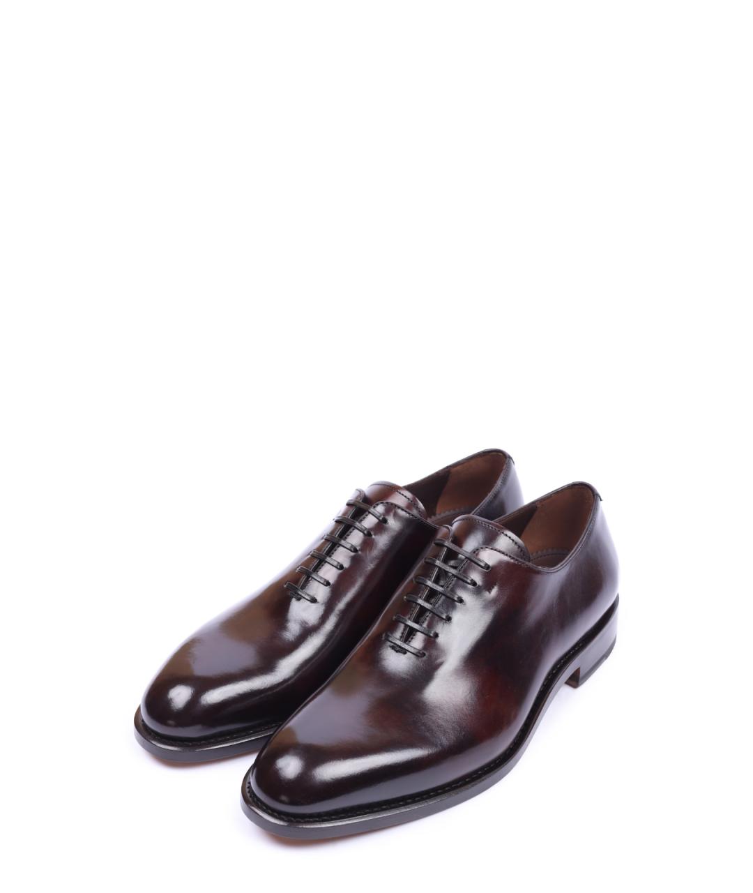 FERRAGAMO Коричневые кожаные туфли, фото 2