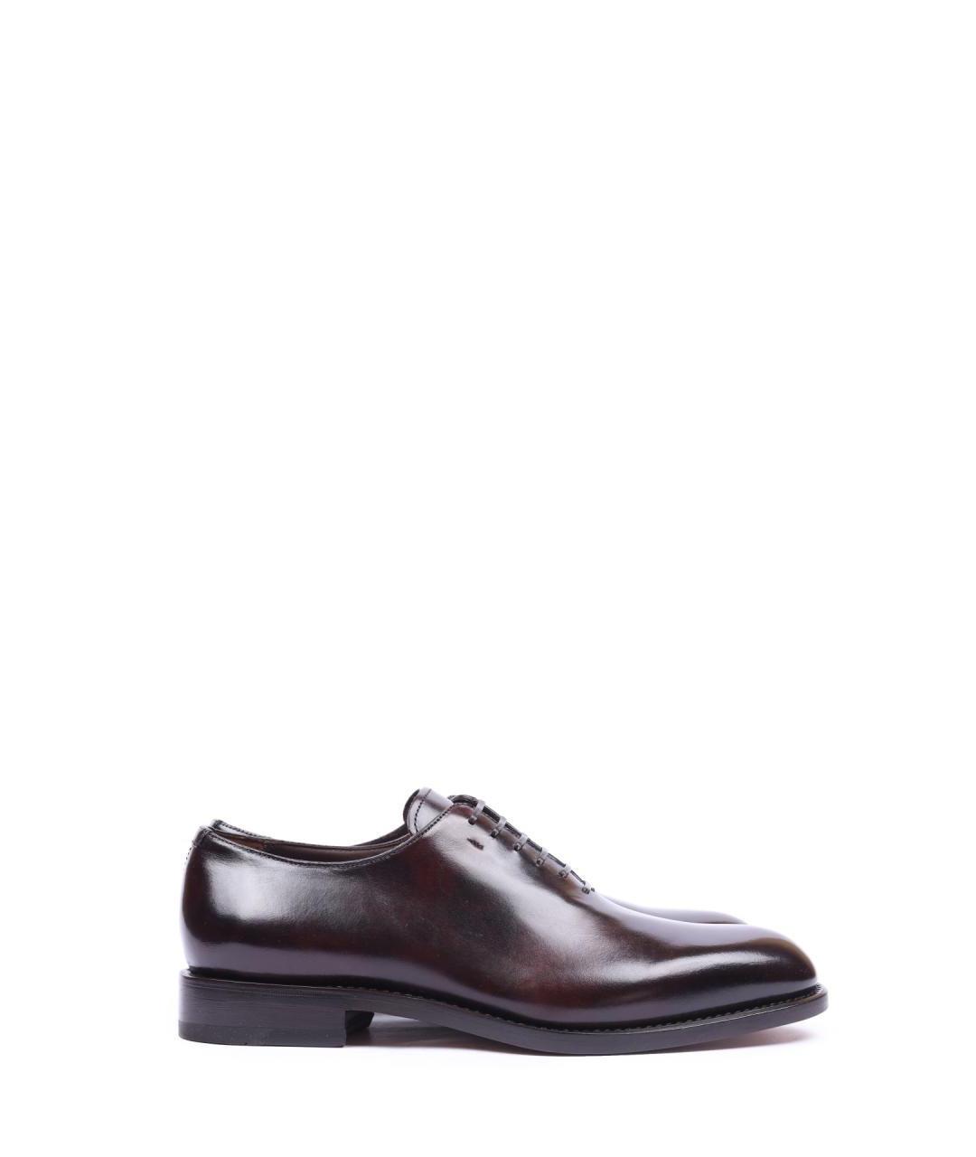 FERRAGAMO Коричневые кожаные туфли, фото 1