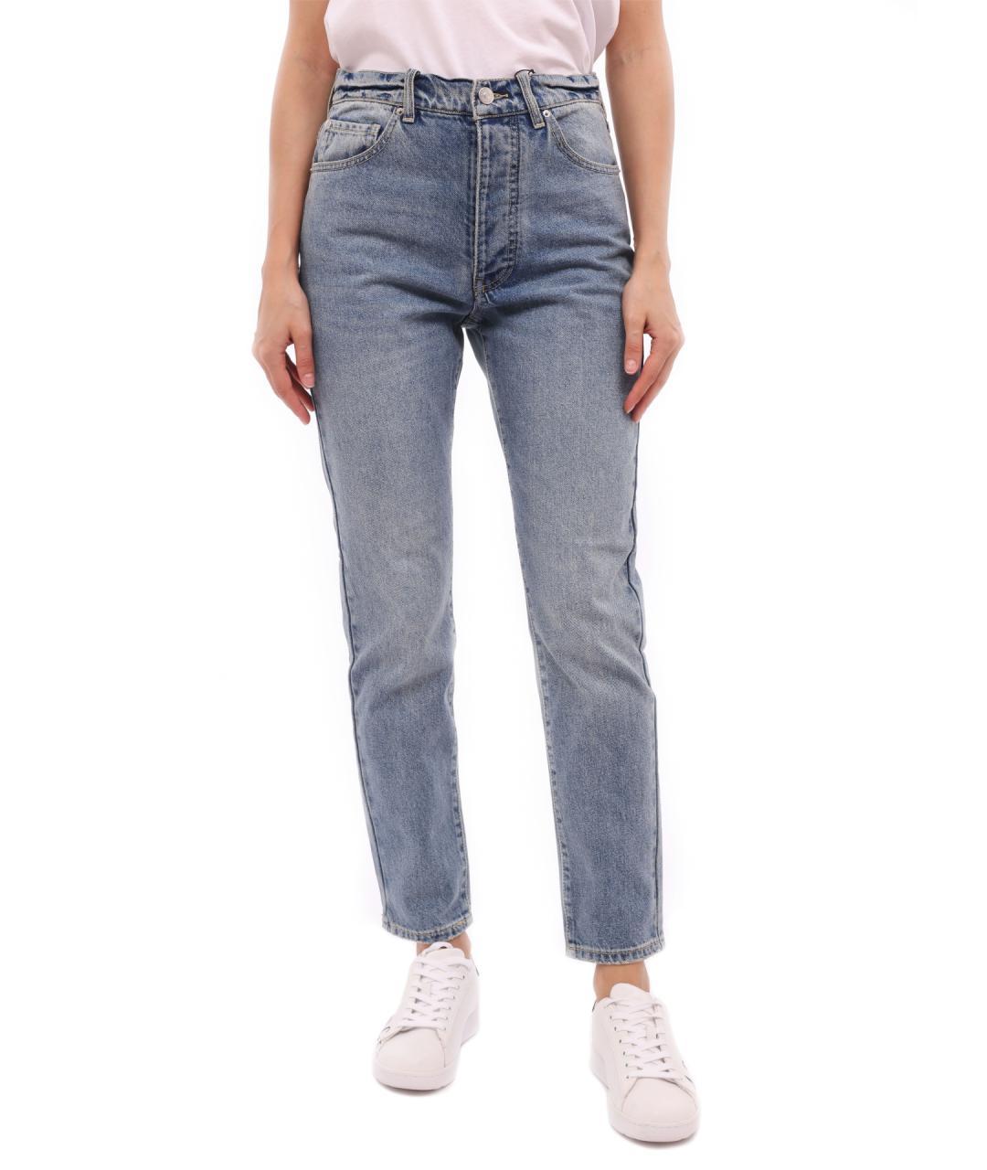 ARMANI EXCHANGE Голубые хлопковые прямые джинсы, фото 2