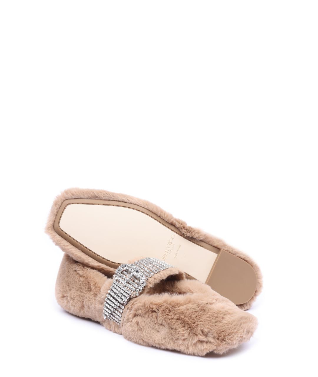 JIMMY CHOO Бежевые балетки, фото 5