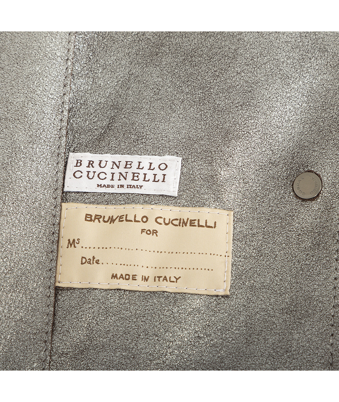 BRUNELLO CUCINELLI Коричневая кожаная куртка, фото 7