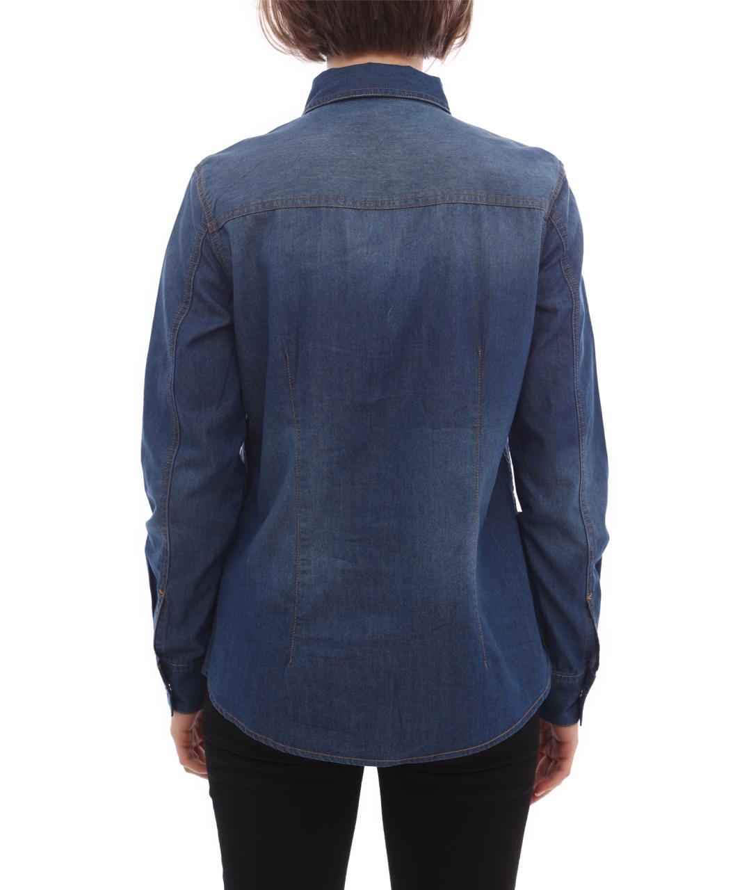 ARMANI EXCHANGE Синяя хлопковая рубашка, фото 4