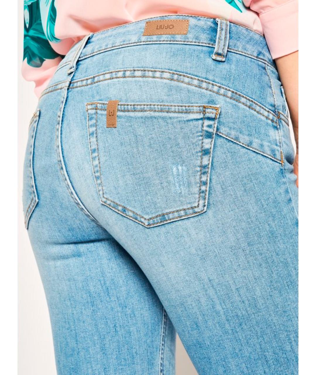 LIU JO Синие джинсы слим, фото 4