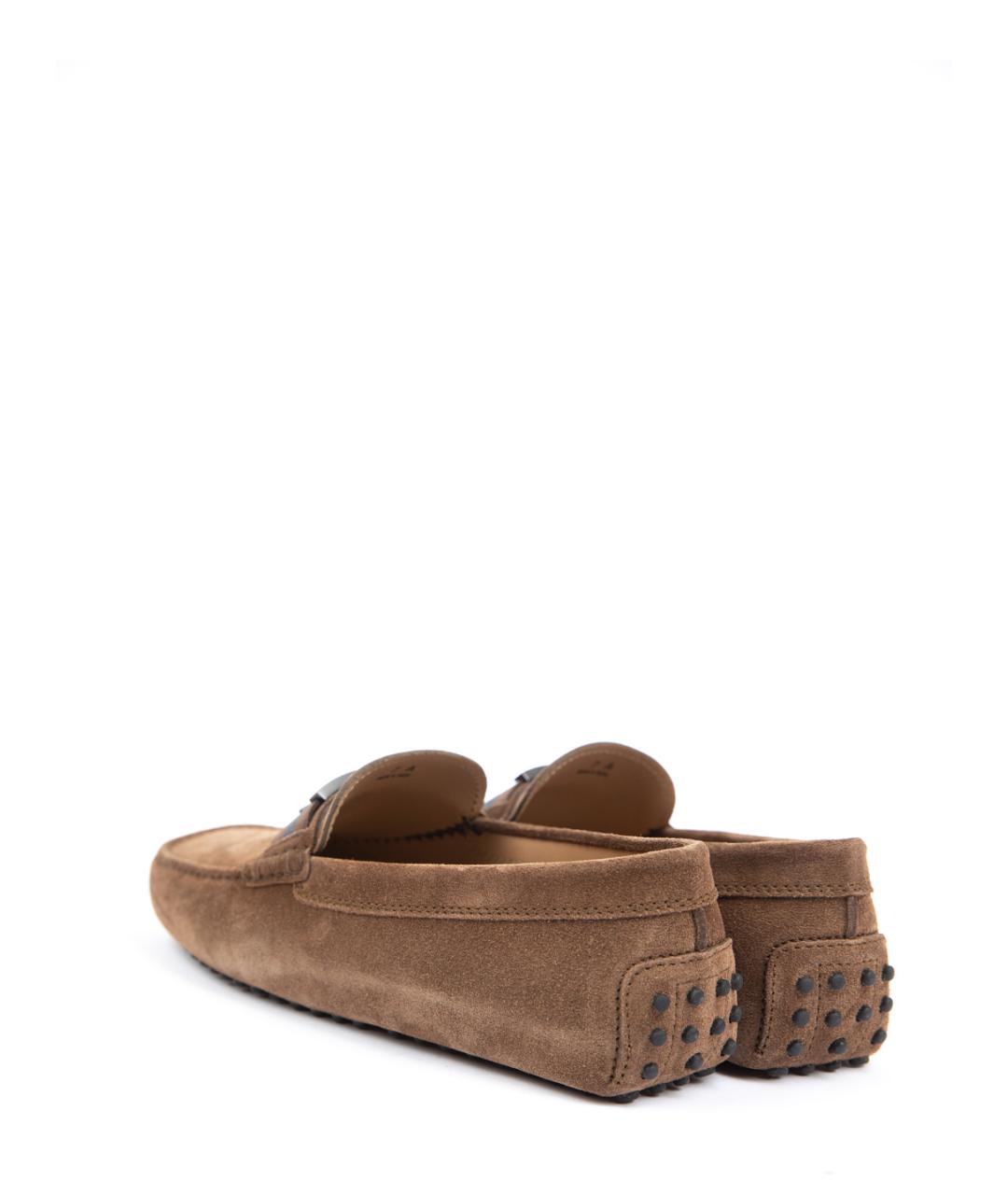 TOD'S Бежевые замшевые мокасины, фото 3