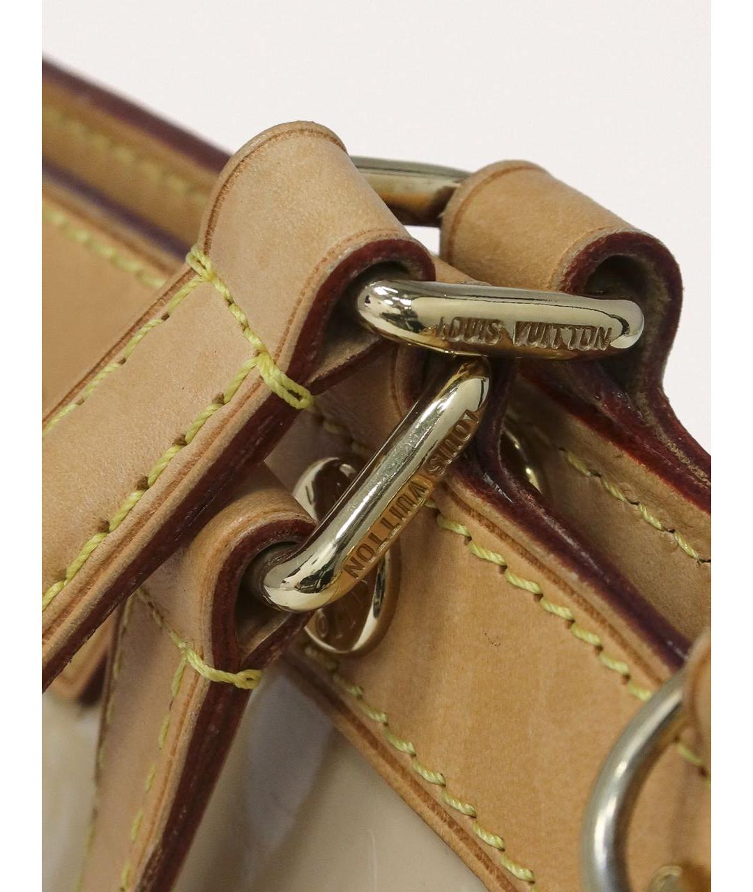 LOUIS VUITTON Бежевая сумка через плечо из лакированной кожи, фото 6