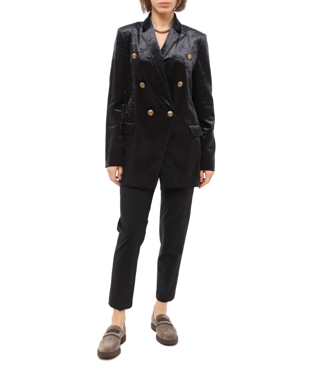 BRUNELLO CUCINELLI Темно-синий хлопковый жакет/пиджак, фото 2