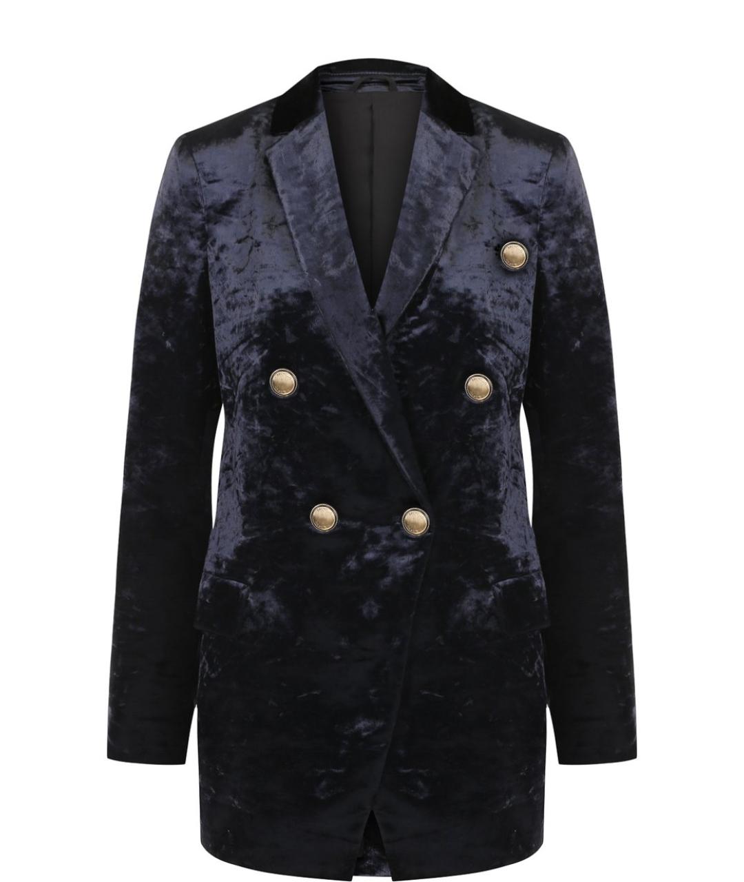 BRUNELLO CUCINELLI Темно-синий хлопковый жакет/пиджак, фото 1