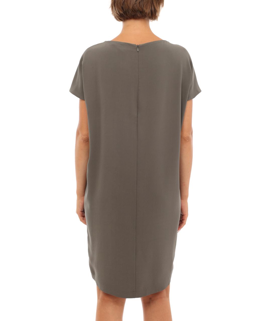 BRUNELLO CUCINELLI Серое повседневное платье, фото 3