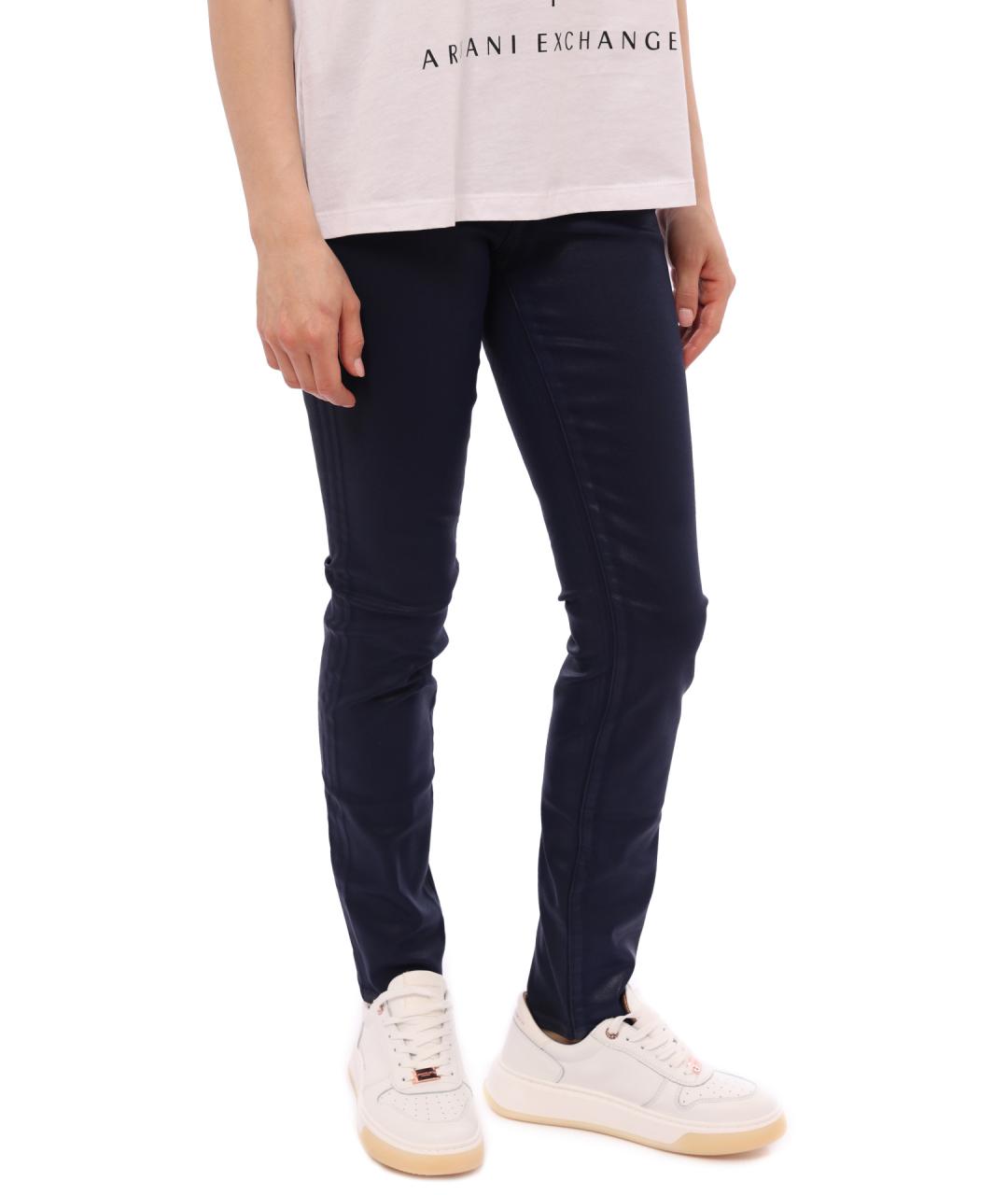 ARMANI EXCHANGE Синие прямые джинсы, фото 4