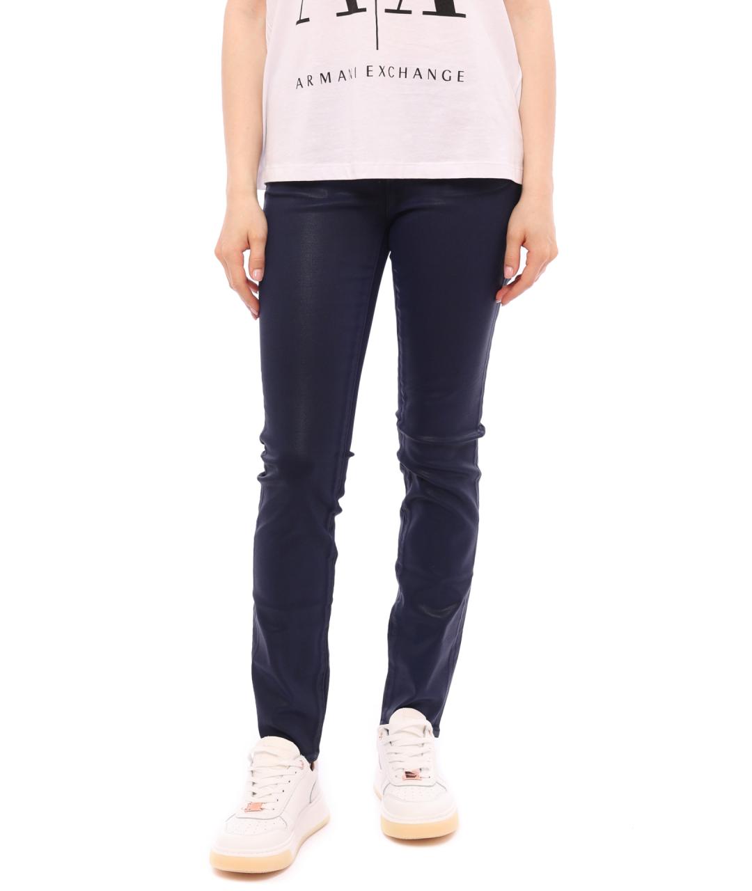 ARMANI EXCHANGE Синие прямые джинсы, фото 2