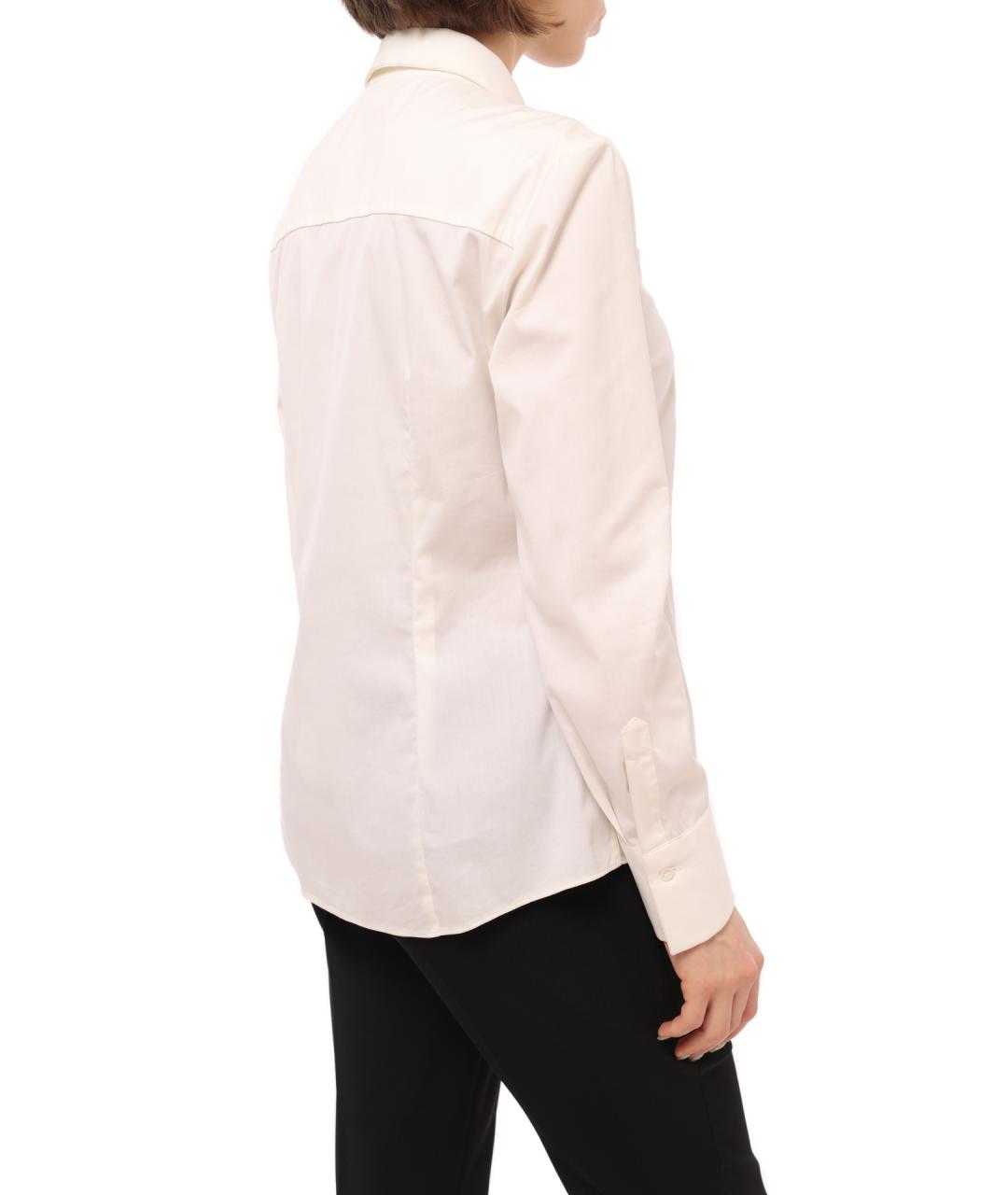 BRUNELLO CUCINELLI Белая хлопковая блузы, фото 5