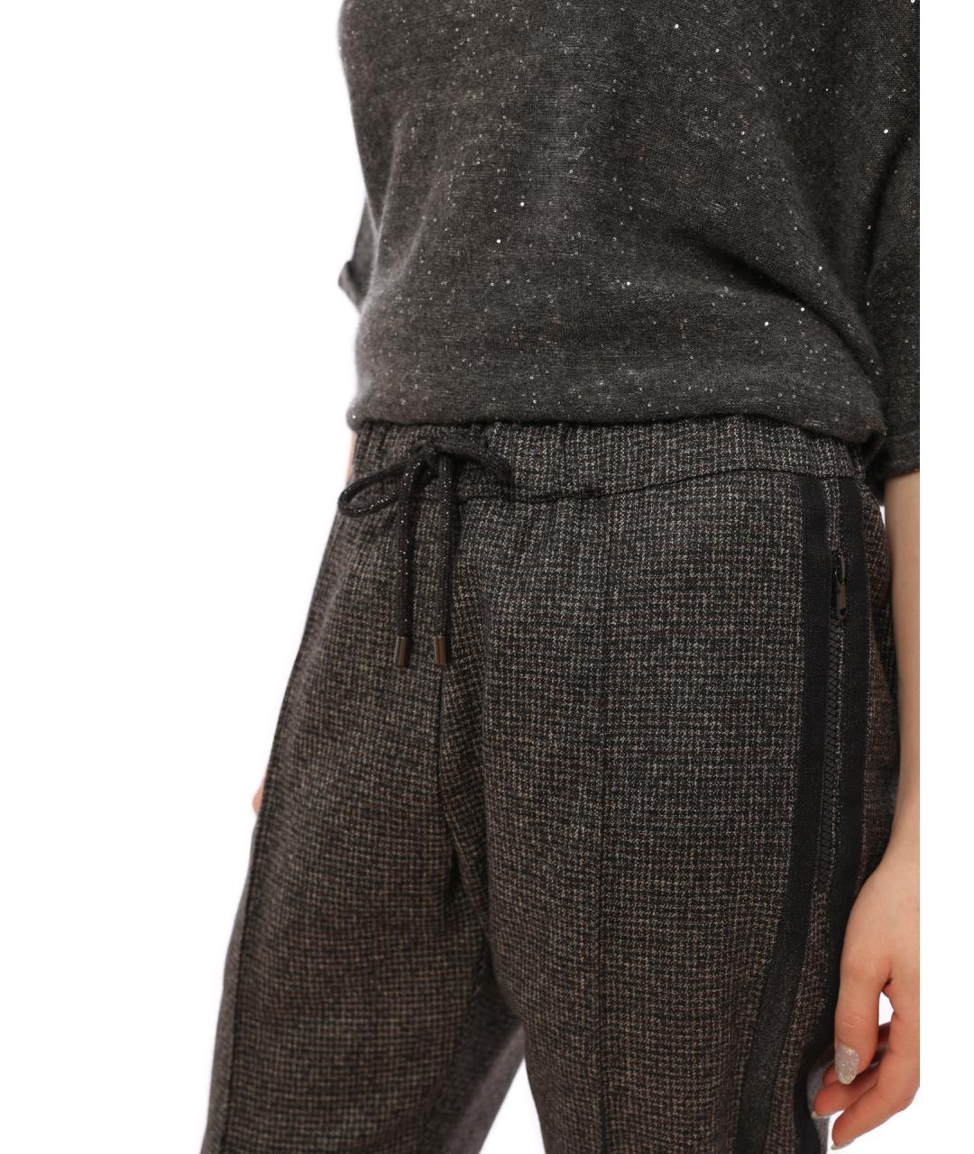 BRUNELLO CUCINELLI Серые прямые брюки, фото 6