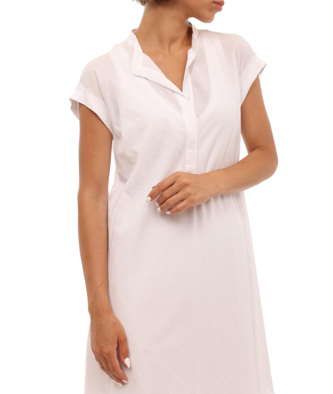 BRUNELLO CUCINELLI Белое повседневное платье, фото 2