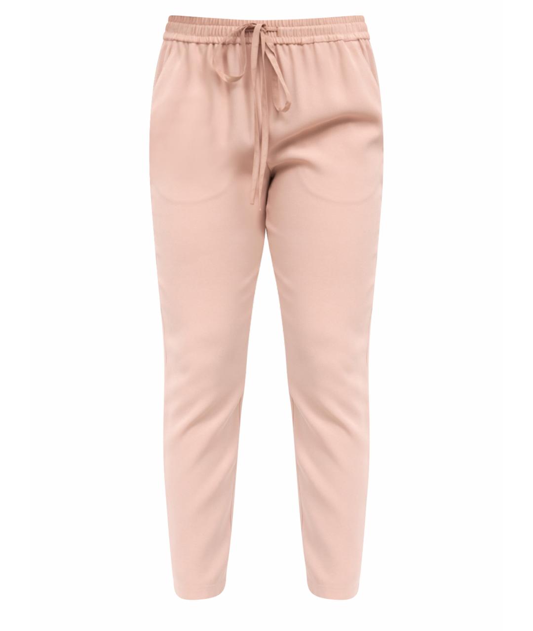 VALENTINO Розовые прямые брюки, фото 1