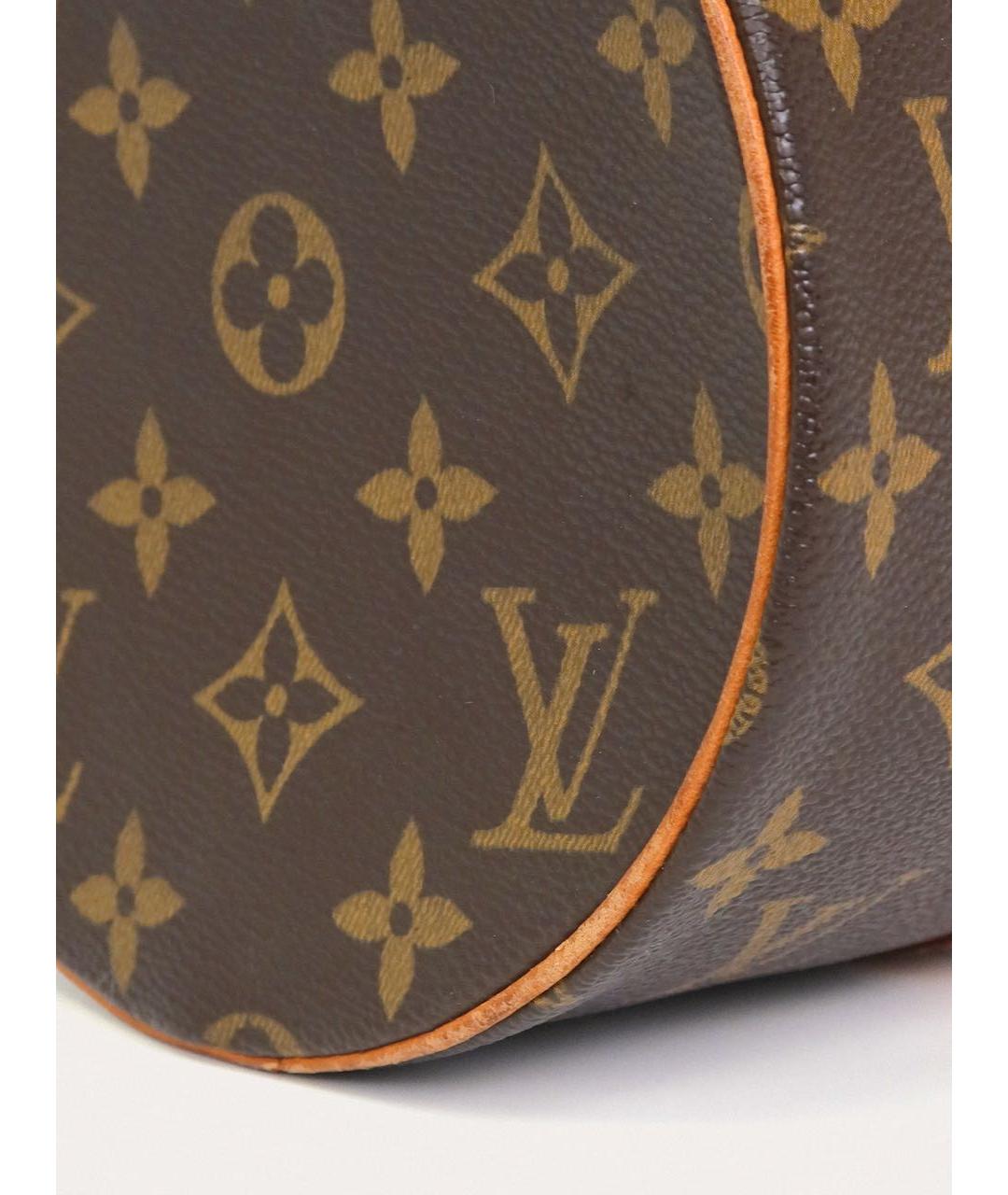 LOUIS VUITTON Коричневая кожаная сумка с короткими ручками, фото 6