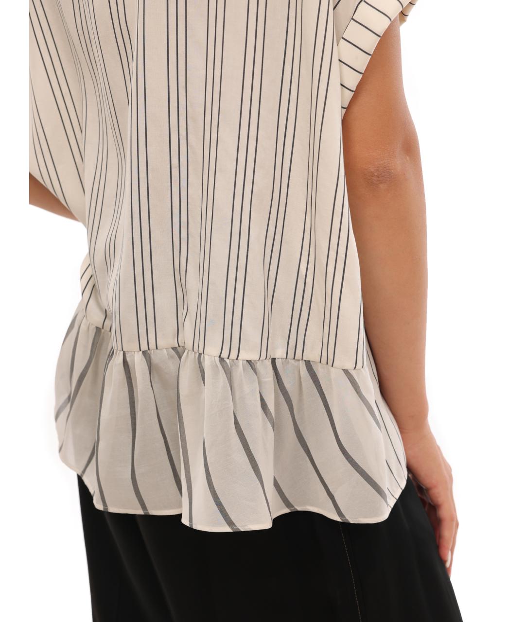 BRUNELLO CUCINELLI Бежевая хлопковая рубашка, фото 5