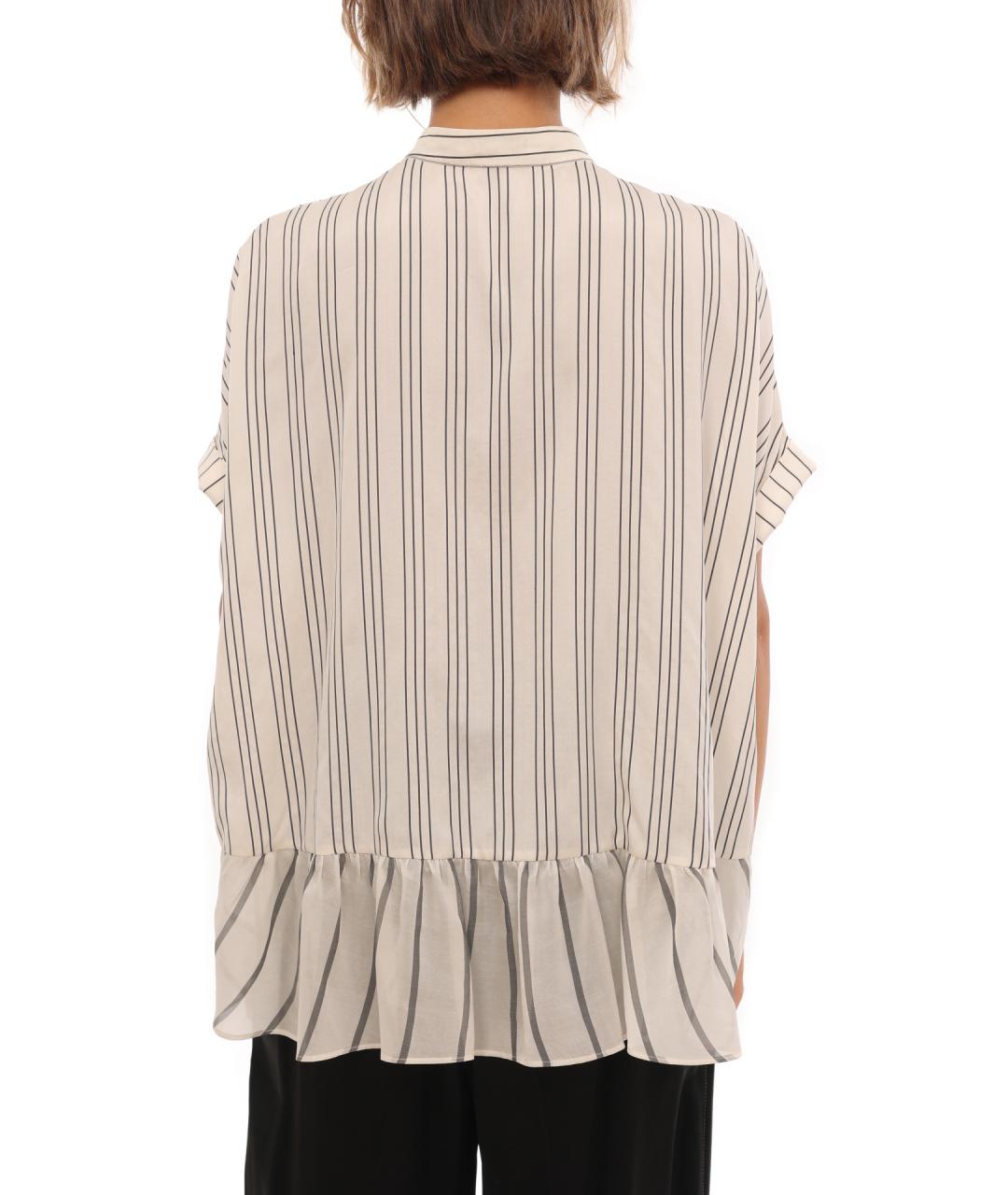 BRUNELLO CUCINELLI Бежевая хлопковая рубашка, фото 4