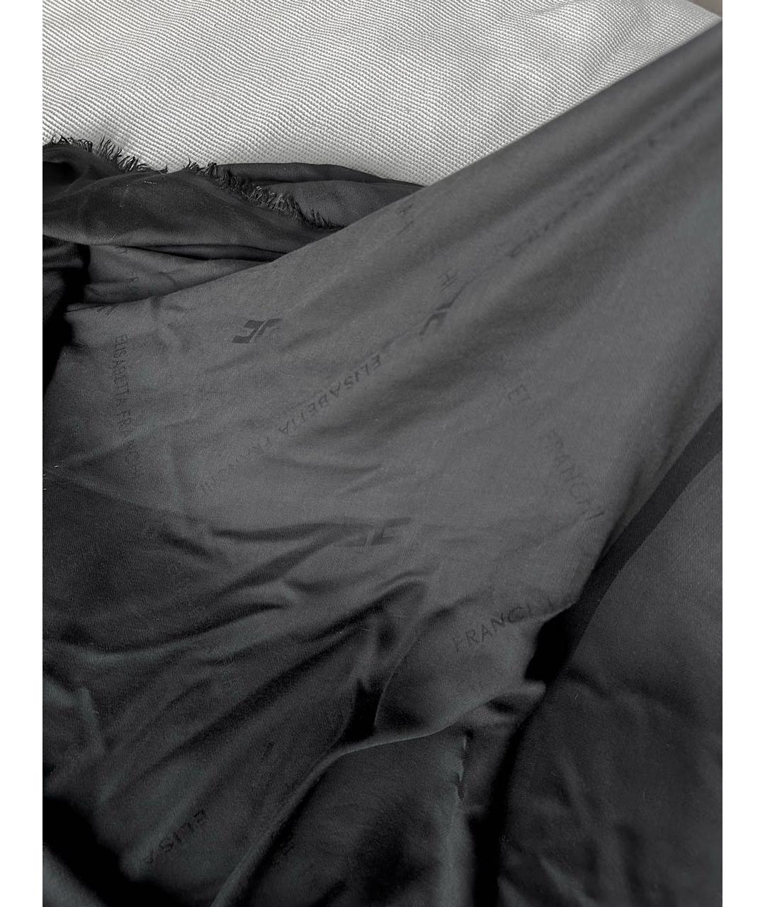 ELISABETTA FRANCHI Черный платок, фото 5