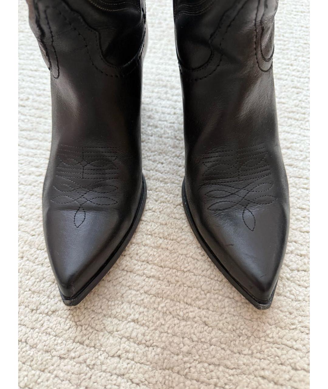 ELENA IACHI Черные кожаные сапоги, фото 3