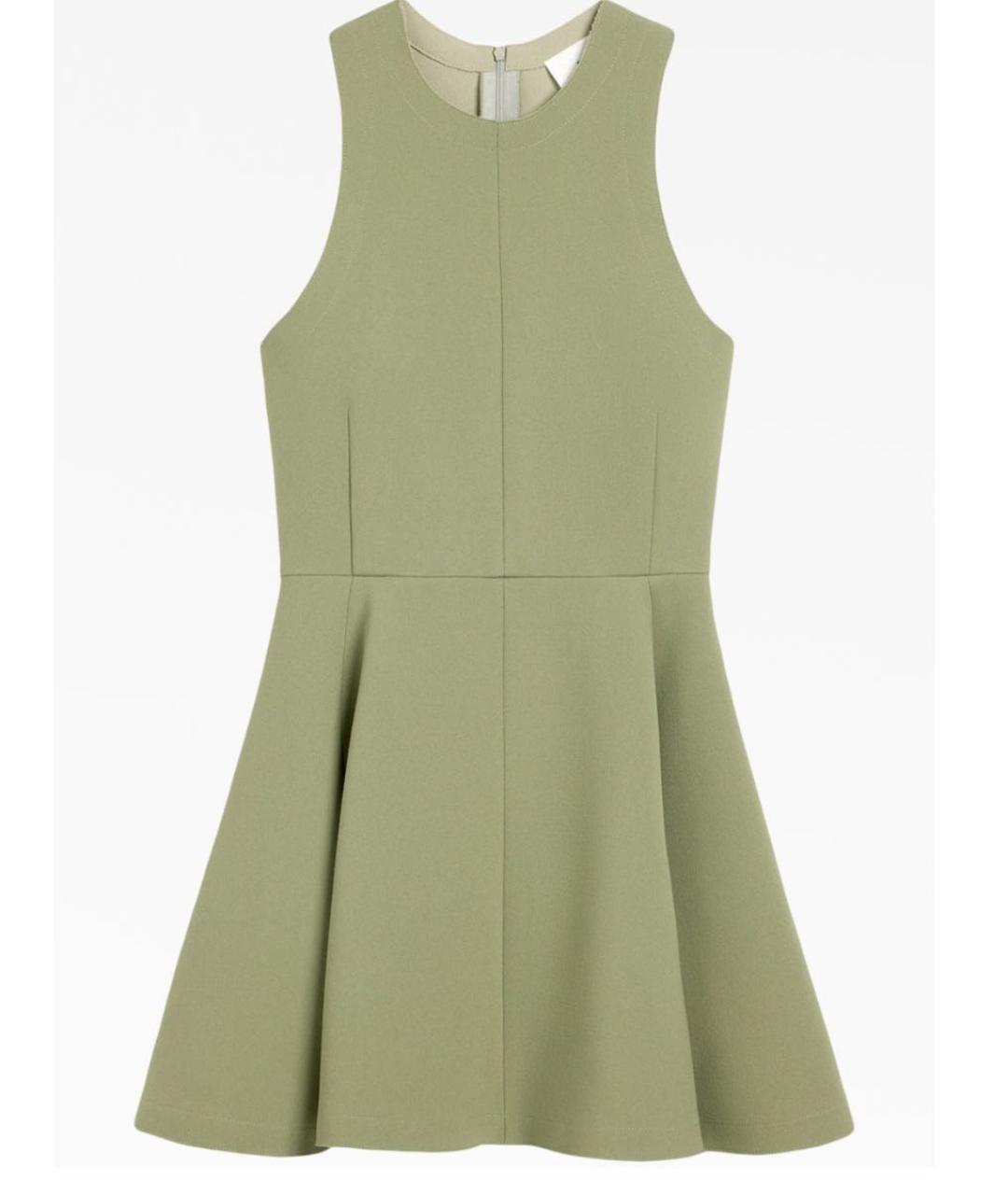 Ami Paris Зеленые шерстяное повседневное платье, фото 5