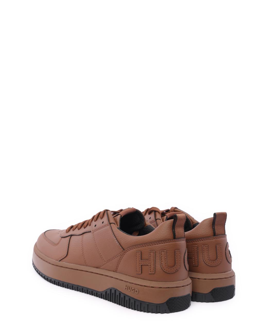 HUGO Коричневые низкие кроссовки / кеды, фото 3