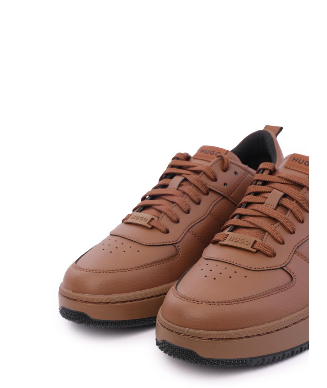 HUGO Коричневые низкие кроссовки / кеды, фото 6