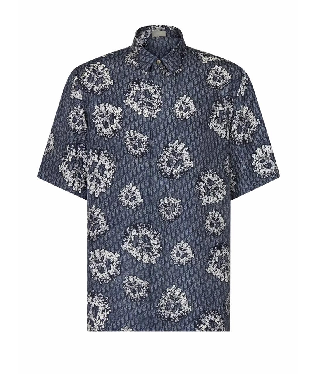 CHRISTIAN DIOR Антрацитовая шелковая кэжуал рубашка, фото 1