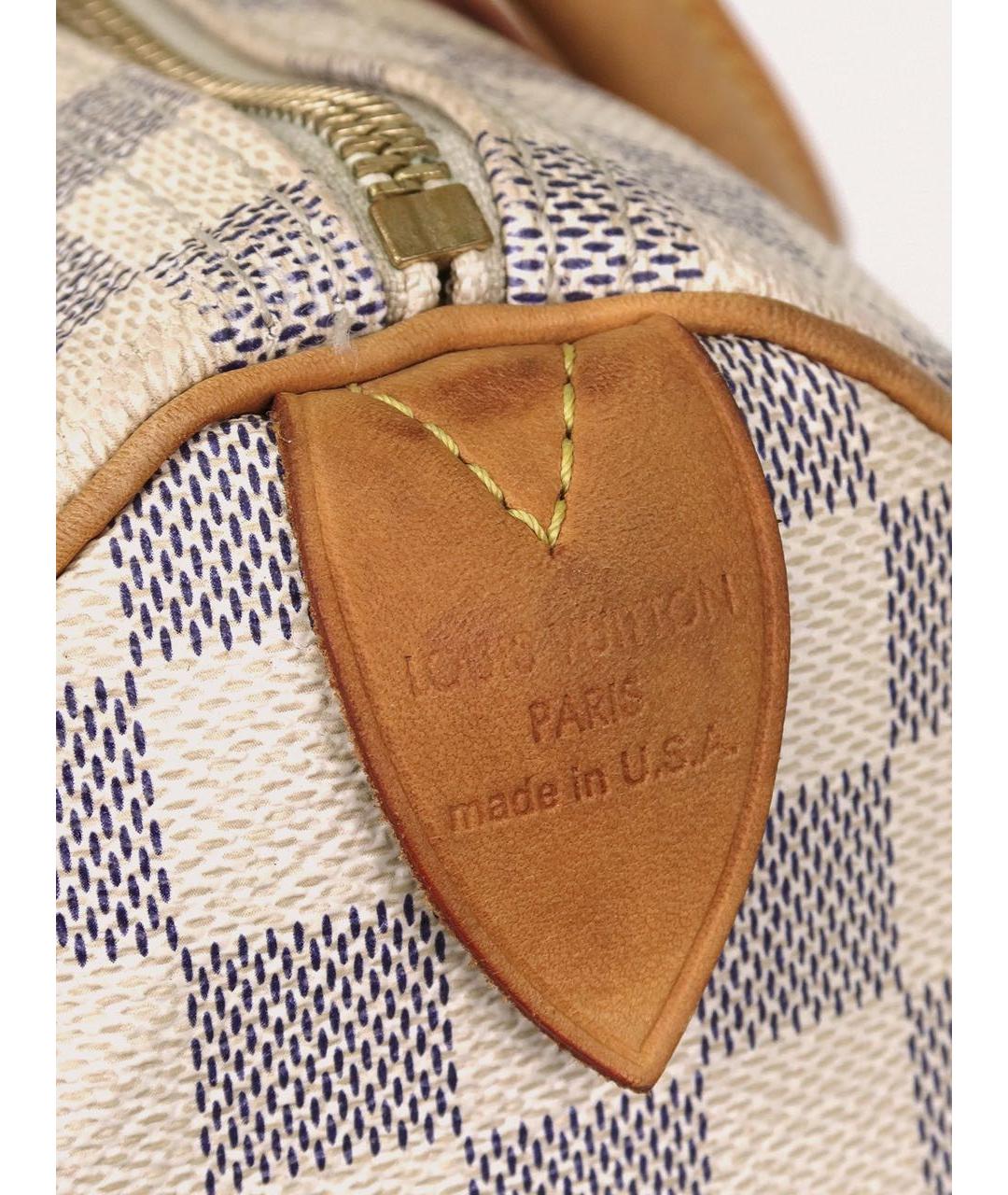 LOUIS VUITTON Бежевая кожаная сумка с короткими ручками, фото 5