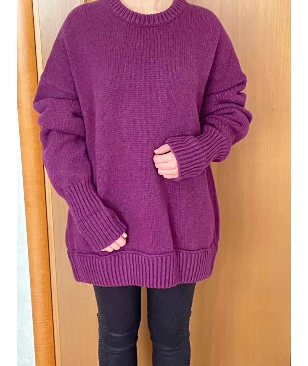 DSQUARED2 Фиолетовый шерстяной джемпер / свитер, фото 2