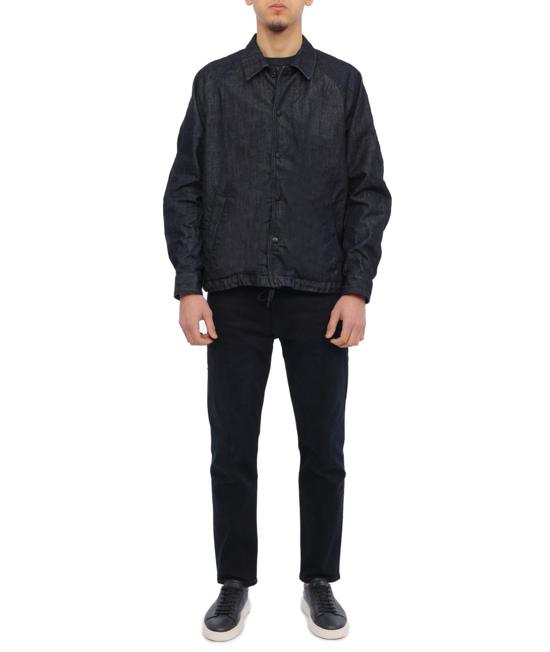 HUGO BOSS Темно-синяя хлопковая кэжуал рубашка, фото 2