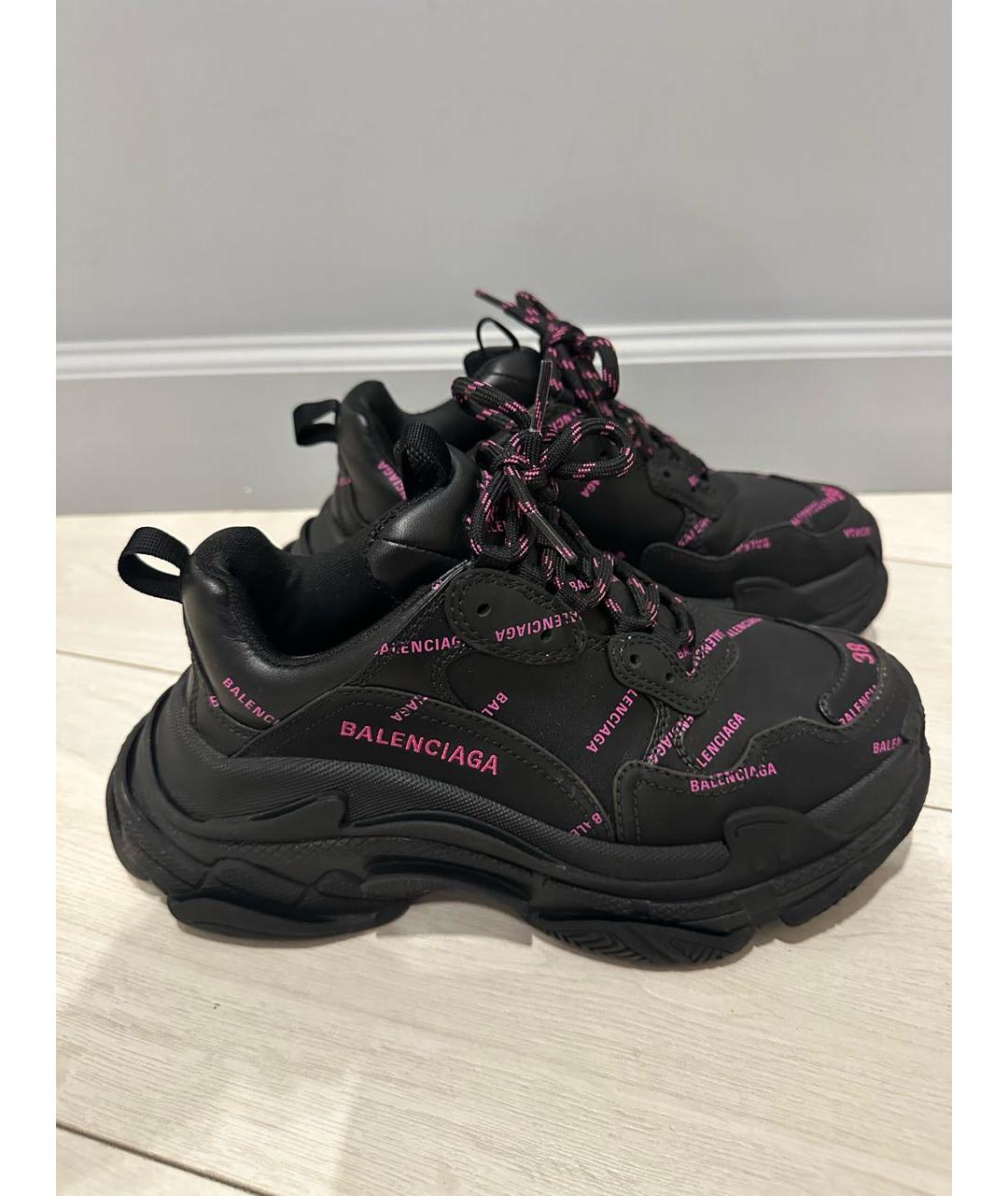 BALENCIAGA Черные текстильные кроссовки, фото 6