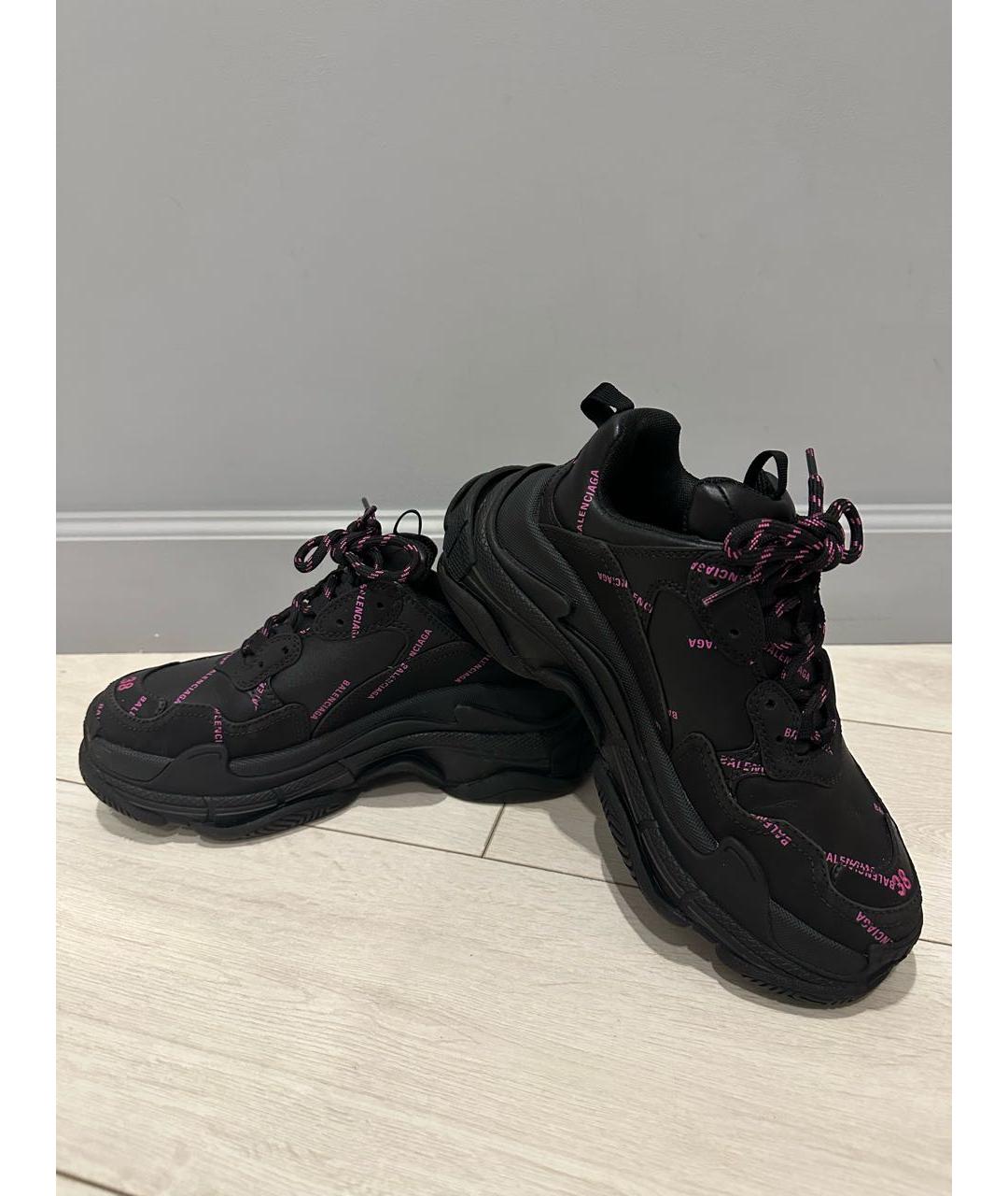 BALENCIAGA Черные текстильные кроссовки, фото 5