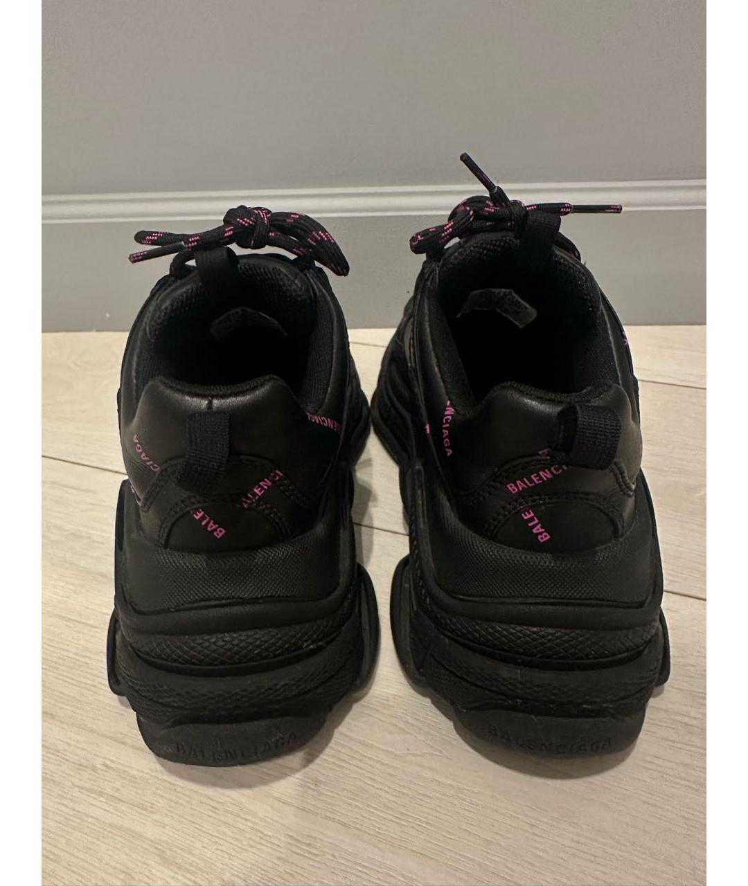 BALENCIAGA Черные текстильные кроссовки, фото 4