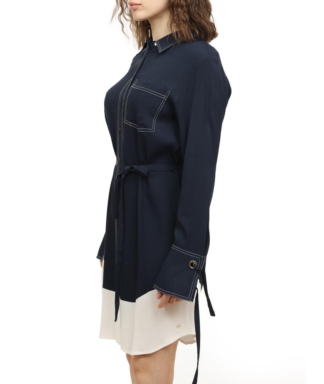 TOMMY HILFIGER Синее повседневное платье, фото 3