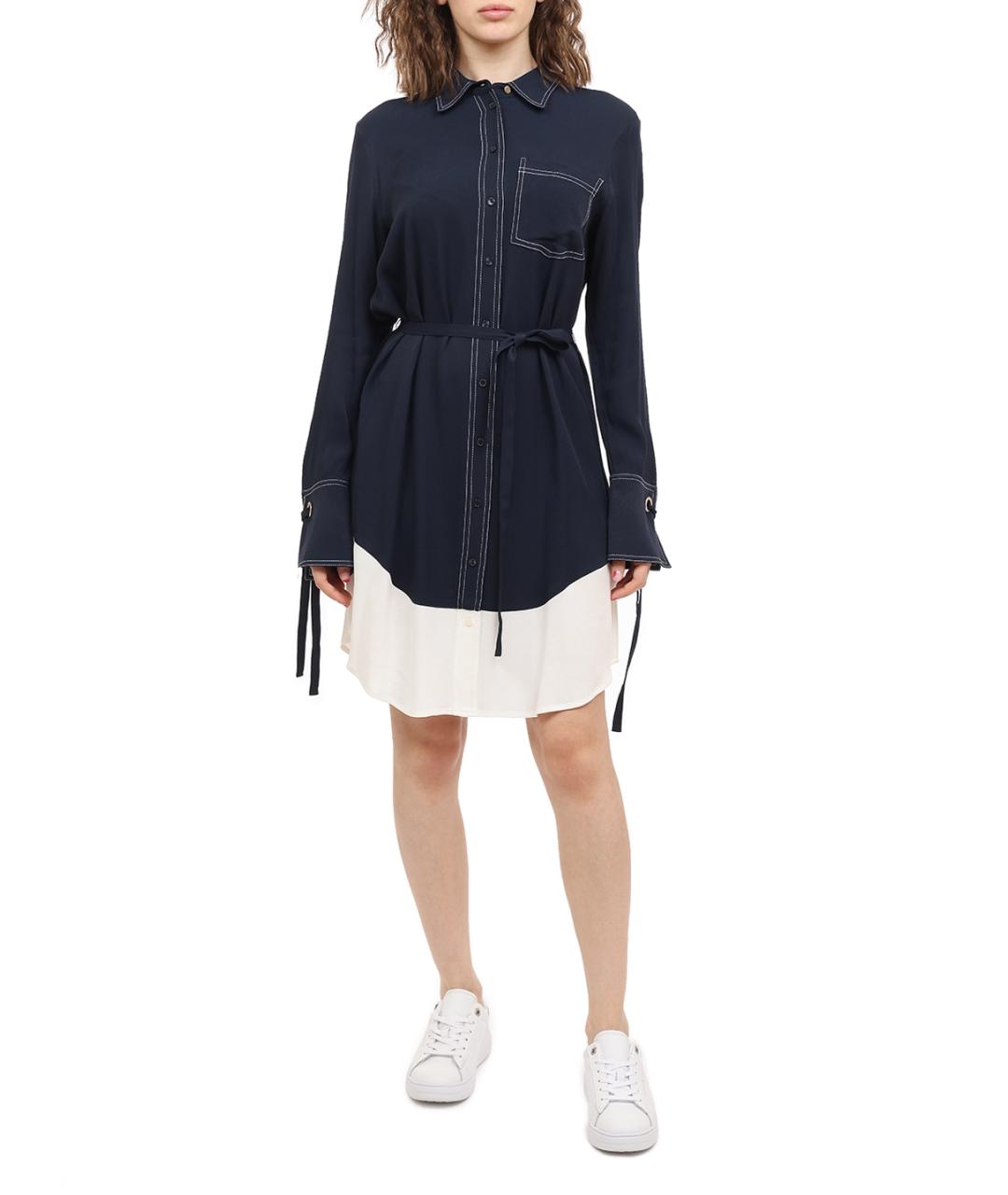 TOMMY HILFIGER Синее повседневное платье, фото 2
