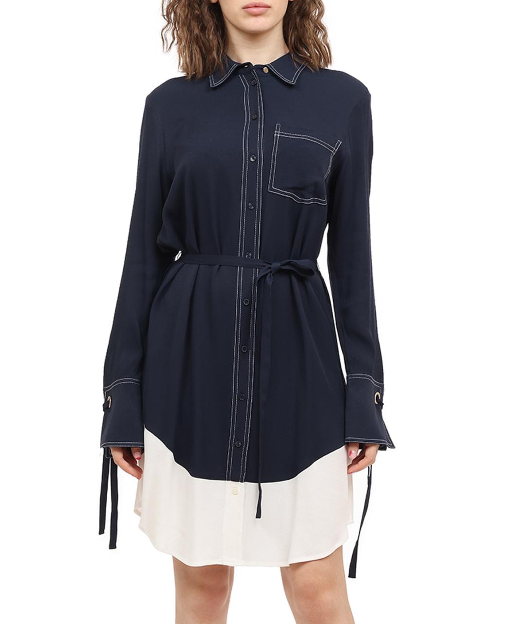 TOMMY HILFIGER Синее повседневное платье, фото 6